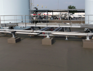 Cuvette de rétention, aéroport de Lille