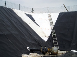 Pose de membrane PVC