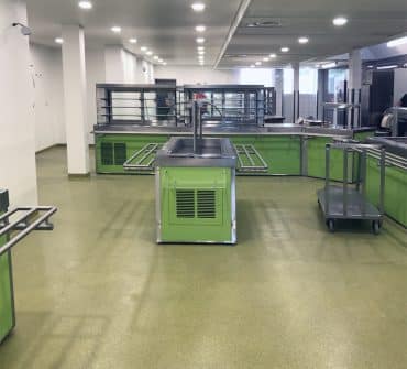 Nouvelle restauration de la cuisine du Collège Laënnec