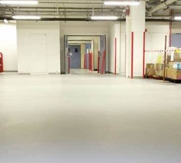 Remplacement du sol de la plateforme de réception des produits de la pharmacie de l’hôpital de Quimper