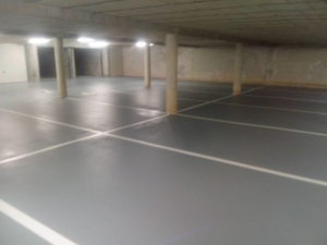 Rénovation d'un parking de résidence en sous-sol