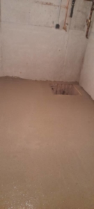 Pose d'une cuvelage béton
